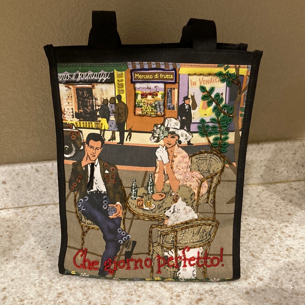RARE Retro Che Giorno Perfectto Italian Beaded Tote